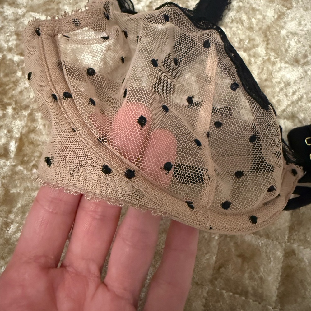 Victoria’s Secret Sheer Rose Unlined Low Cut Demi Bra - Picture 6 of 8